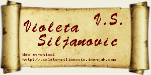 Violeta Siljanović vizit kartica